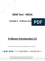 BDM Tool - Weka: Example 6: K-Means Clustering
