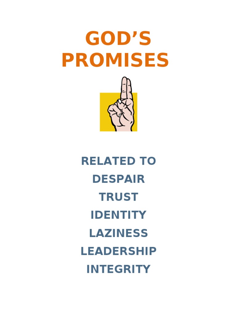 God's Promises for Despair and Trust PDF Righteousness Gospel Of Matthew