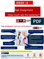 Week 12: Task: Assignment How Much Are The Batteries?