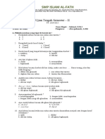 Soal UTS-II Kelas VII Tajwid