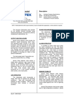 Optex Incorporated Description: Power Requirement