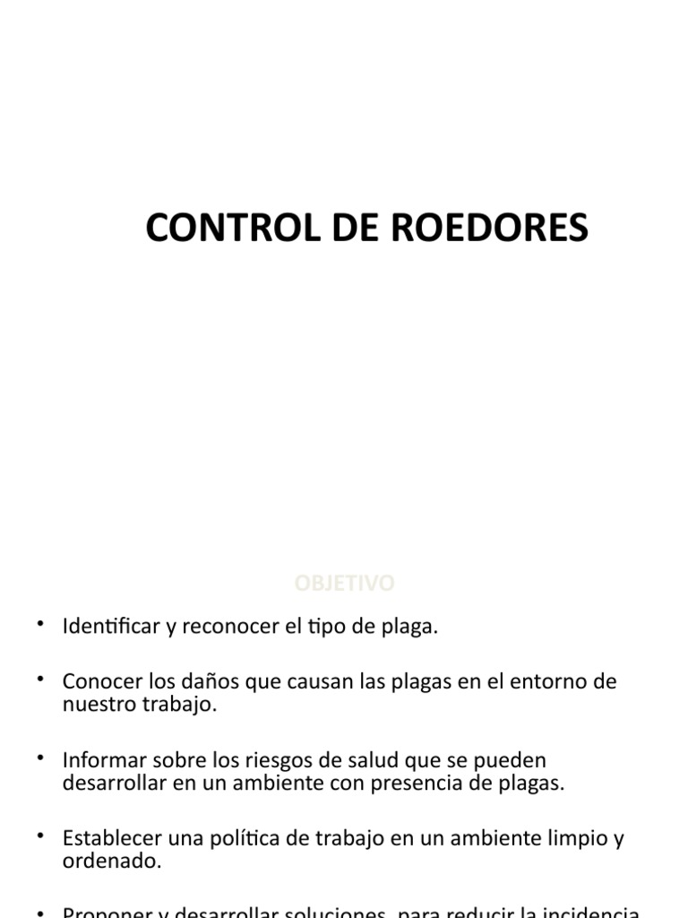 Control de Roedores | PDF | Roedor | Alimentos