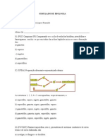 1º Simulado de Biologia - Mafi