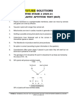 Solution - Answer Key - Ntse Stage 2 2020-21 - Sat