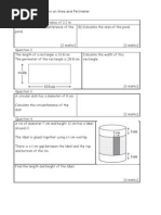 Download Gcse Exam Questions on Area and Perimeter by LubnaLatif SN54260446 doc pdf