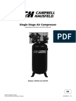 Single Stage Air Compressor: Operating Instructions and Parts Manual