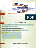 CONTROL DE CALIDAD INTERNO PARA TECNICAS CUALITATIVAS P-1pptx