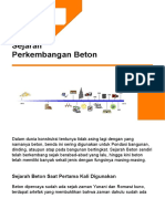 Sejarah Perkembangan Beton