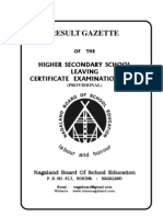 Result Gazette: Higher Secondary School Leaving Certificate Examination 2011