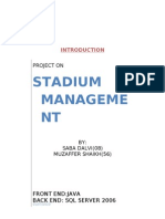 Stadium Manageme NT: Project On