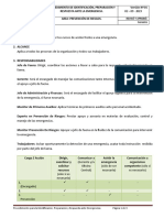 PROCEDIMIENTO RESPUESTA ANTE EMERGENCIA - (Versión 8)