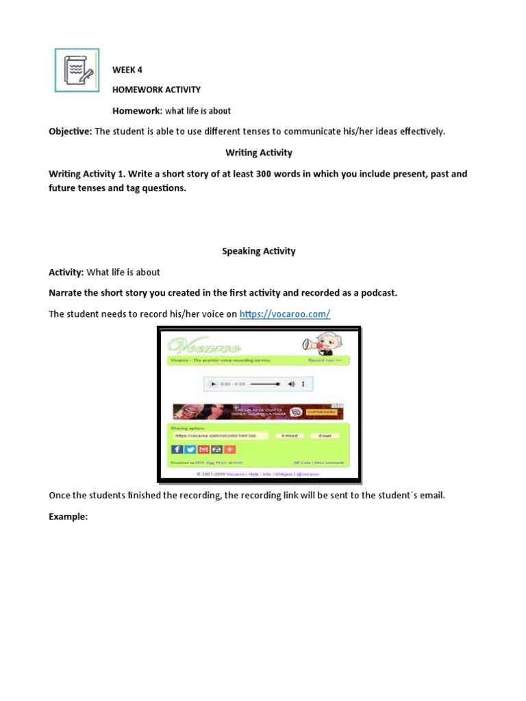 Week 4 Homework Activity: What Life Is About | PDF