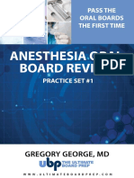 Anesthesia Oral Board Preparation - Practice Set 1a - The Ultimate Board Prep (Print This)