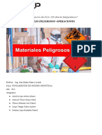 Taller 14 - Materiales Peligrosos - OPERACIONES