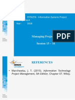 Course: ISYS6256 - Information Systems Project Management Year: 2018