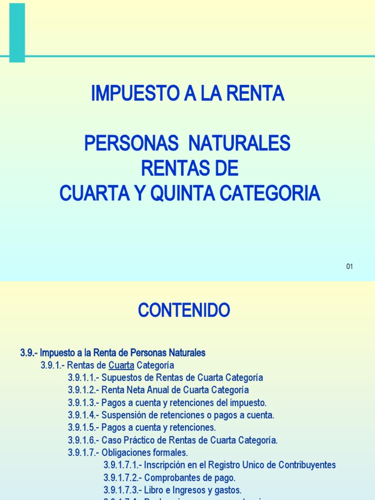 RTA 4ta y 5ta | PDF | Salario | Impuesto sobre la renta