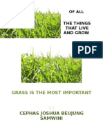 Of all The Things That Live and Grow, Grass is the Most Important