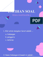 Latihan Soal Tema 6 Matematika