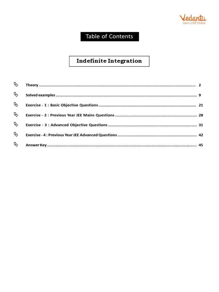 Indefinite Integration | PDF | Trigonometric Functions | Integral