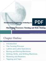 Machining Processes: Turning and Hole Making