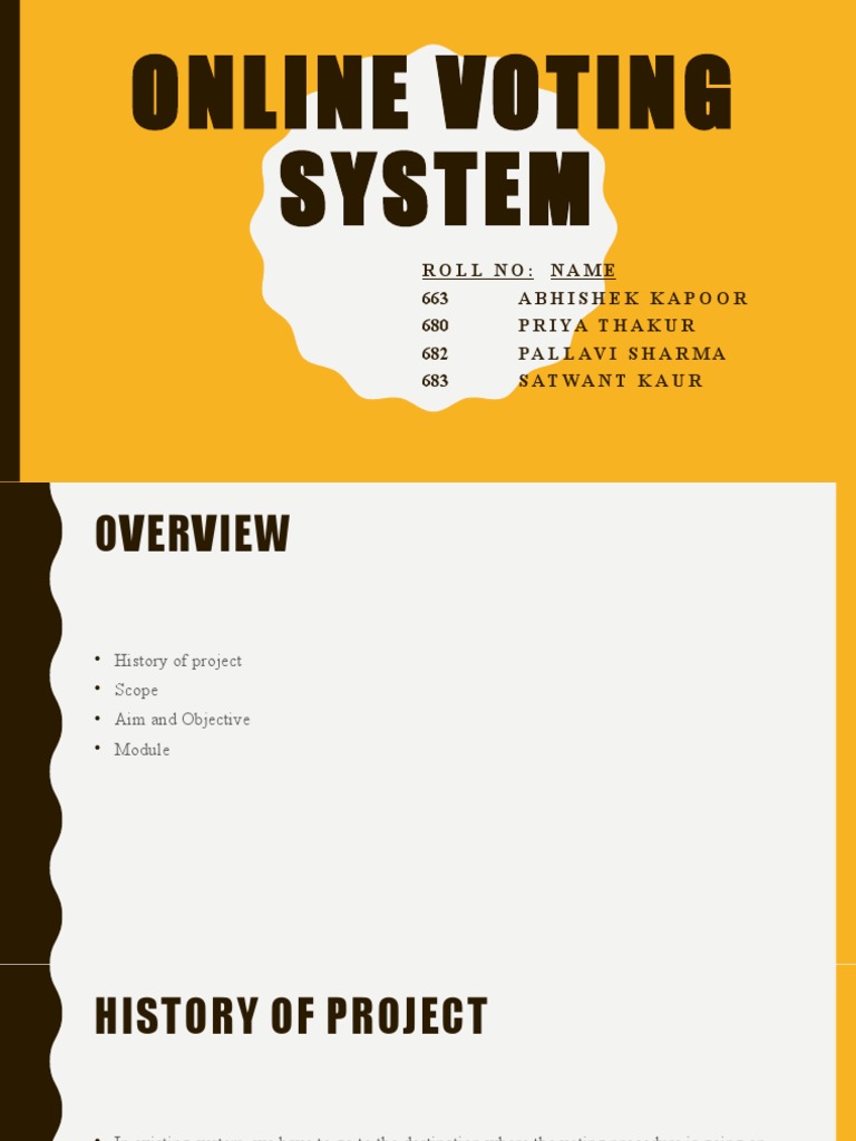 Online Voting System | PDF