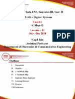 Program: B.Tech, CSE, Semester-III, Year-II CS-304: Digital Systems K-Map-02