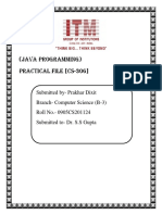 Java Programming CS-306 Practical File