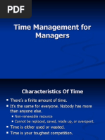 Time Management For Managers