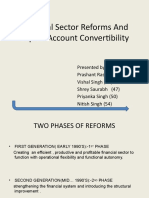 Financial Sector Reforms and Capital Account Convertibility