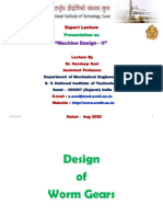 8-Dr. Sandeep Soni - MD-II - 28 Sept 2020 - SVNIT - Worm Gear-1