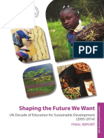 Shaping The Future We Want. UN Decade of Education For Sustainable Development (2005-2014) - Final Report