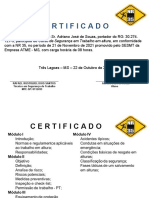 Certificado de Treinamento de NR 35