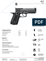 Taurus PT-917 9mm pistola detalhes especificações