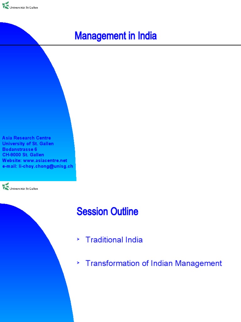 Session 8 - Indian Management | PDF | Leadership | Competition