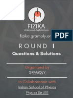 Round I: Questions & Solutions