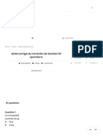 QCM Corrigé Du Contrôle de Gestion 87 Questions - Fsjes Master - Concours Et Examens D'accès Au Master Maroc