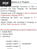 B Basic Combined Programming Language (BCPL) - "C"