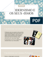 O modernismo e seus principais -ismos