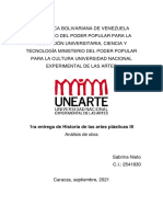 Sabrina Nieto C.I. 25418304 Historia de Las Artes Plasticas III Analisis de Obra