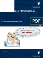 Derecho Empresarial: Dr. CPCC. Luis Fernando Espejo Chacón