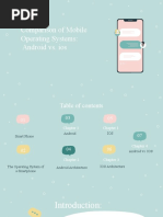 Comparison of Mobile Operating Systems: Android vs. Ios