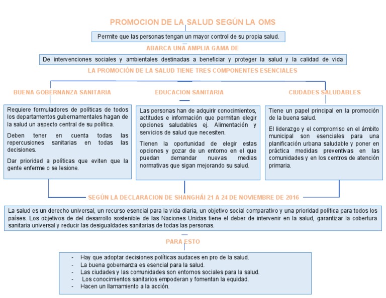 Mapa Conceptual Promocion de La Salud | PDF | Promoción de la salud ...
