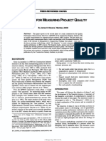 Blueprint For Measuring Project Quality: Peer-Reviewed Paper