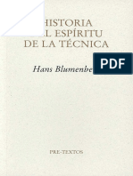Blumenberg, Hans - Historia Del Espiritu de La Tecnica