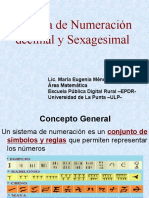 Sistema de Numeración Decimal y Sexagesimal