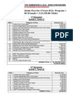 Grand Total Academic Fees For 4 Years B.Sc. Program 3,14,650.00 (Female) / 3,15,150.00 (Male)