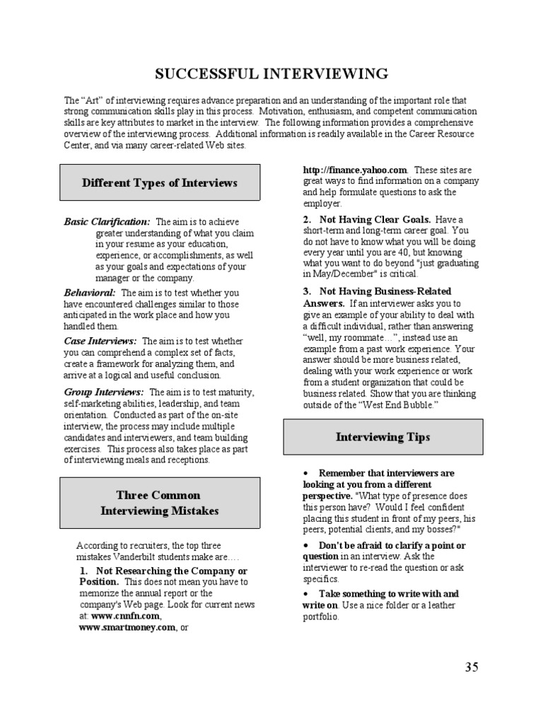 Mastering the Interview Process | PDF | Interview | Question