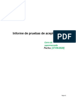 Informe de Pruebas de Aceptacion