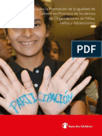 Manual para Organizaciones de Nna Por La Igualdad de Gc3a9nero 2016