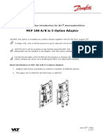 MCF 106 A/B in C-Option Adaptor: Limited/ Yellow Introduction For VLT Automationdrive